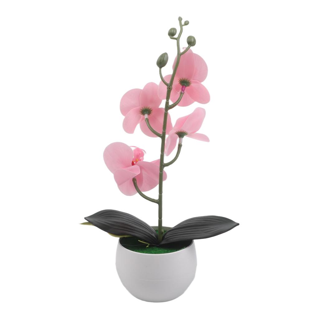 Fake Bonsai Butterfly Orchid Bathroom Decor Butterfly Orchid Bonsai Decoration Pampas Realistic Appearance Low Maintenance