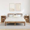 Nightstand Set of 2 Reclaimed Wood Look 36 x 43 x 60 cm Engineered Wood