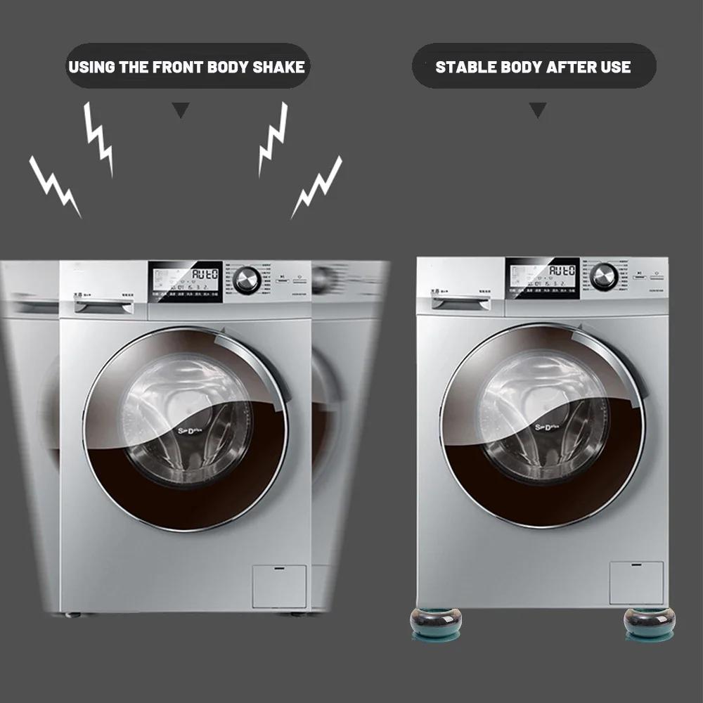 4/1Pcs Washing Machine Anti Vibration Pads Non-slip Furniture Base Foot Pads Silent Refrigerator Support Dampers Stand Pads