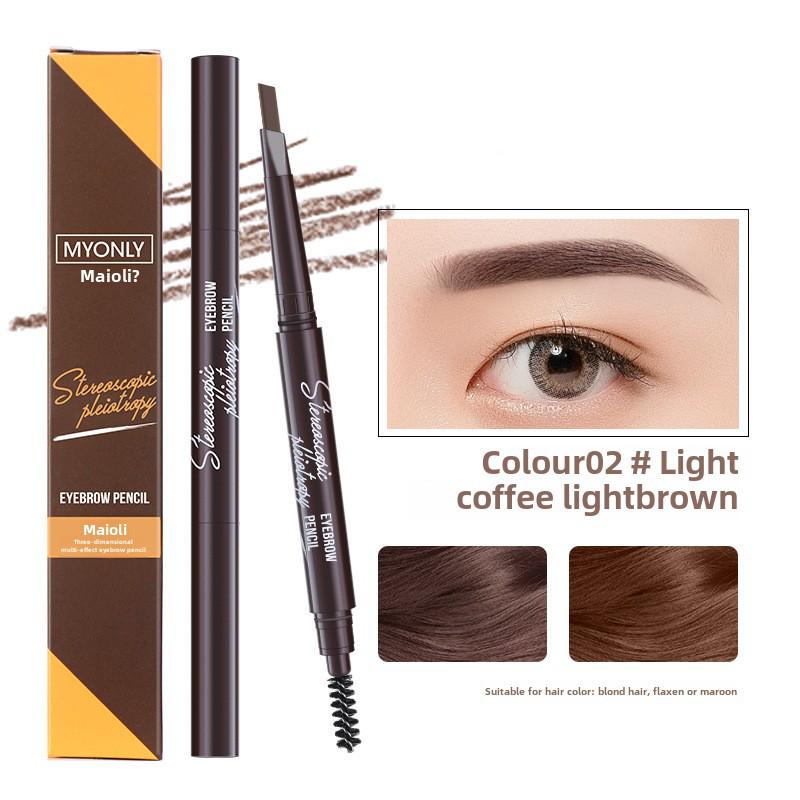 Maioli Dual-Head Rotating Eyebrow Pencil: Waterproof, Sweat-Proof, Long-Lasting, Non-Smudge.