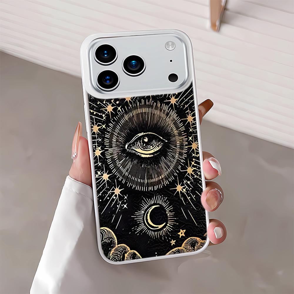 Sun And Moon Eye Pattern Phone Case For IPhone 17 Air 16 15 14 13 12 11 Pro Max XR 14 Plus Shockproof Protective Cover