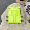 Ice Cooling Vest Breathable Mesh Outdoor Work Vest with Ice Packs Adjustable Waist