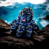 3D Printed Love Movable Toy Crafts Ornaments With Movable Joints Children's Cute Desktop Decoration Blue