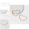 Trendy Multicolor Heart-shaped Earrings Alloy Fashionable Creative Design Chic Jewelry