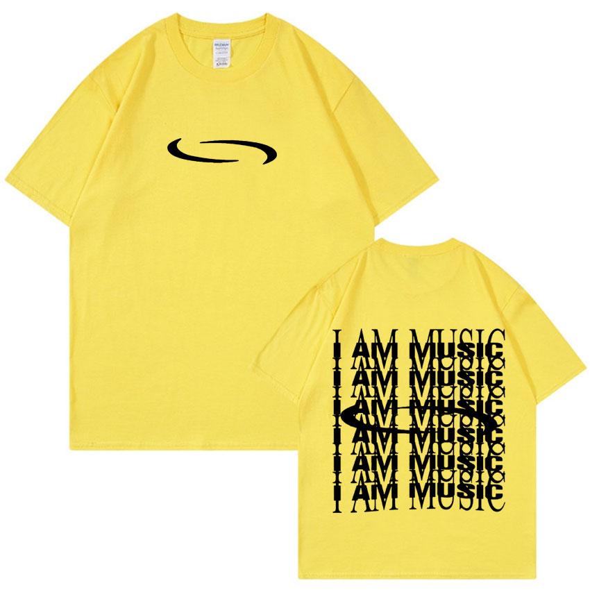 Playboi Carti I AM MUSIC Logo T-Shirt Opium Ken Carson Narcissist Tour Rap T-Shirts Herren Damen Mode Hip Hop Übergroße T-Shirts Y2k
