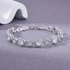 Popular Jewelry Accessories Colored Zircon Jewelry Bracelet Brass Plated Platinum Handmade