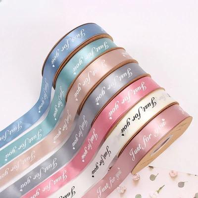36 Meter Bunte Bänder "just for you" Englisches Wort Geschenkbox Verpackungsband Valentinstag Strauß Dekoration