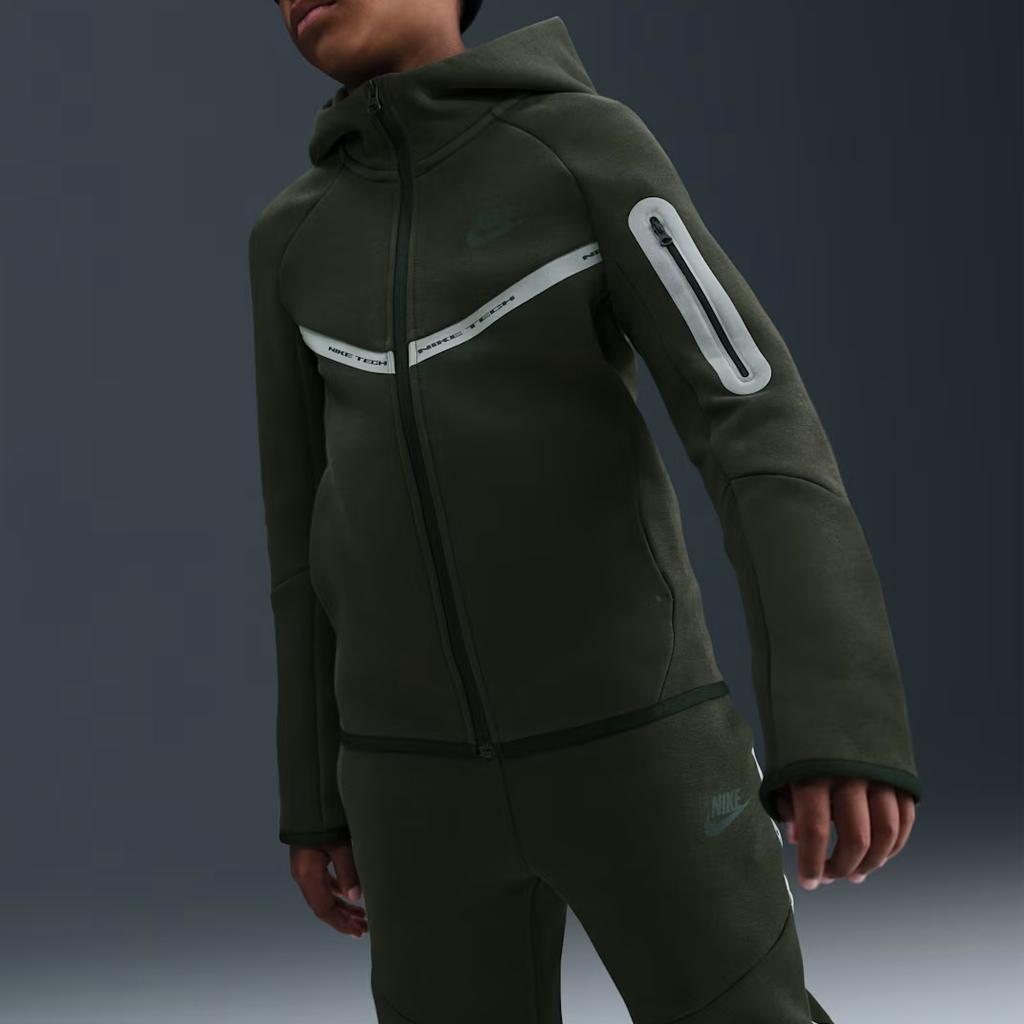 Nike Tech Fleece Hooded Comfort Zip Jacket Kids Jackets IM9154-355