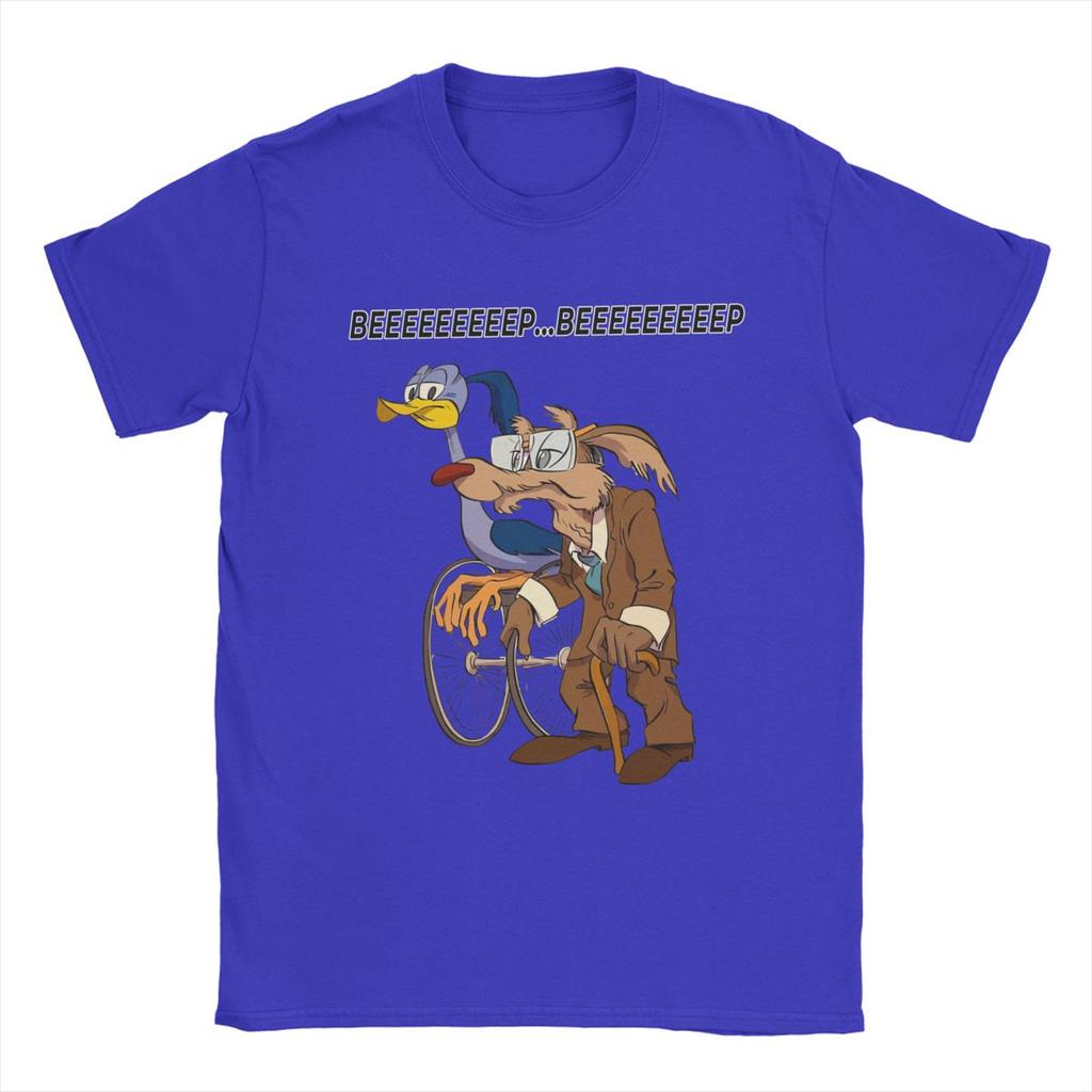 T-shirt da uomo Roadrunners And El Coyoted Abbigliamento in Cotone Fantastica Maglietta a Maniche Corte Girocollo Magliette Estive