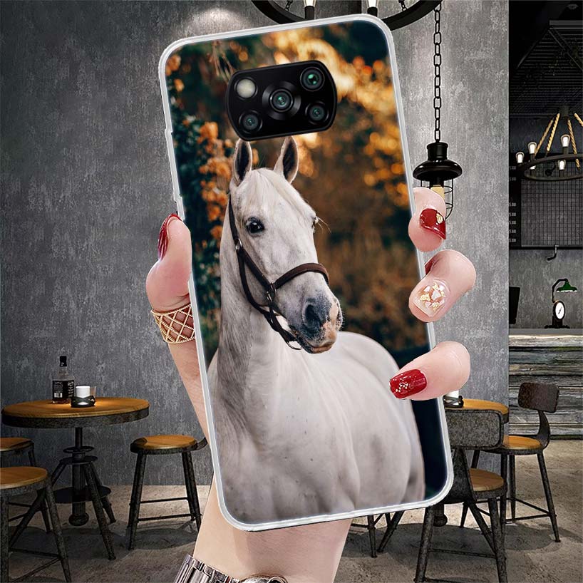 Horse Great Beauty Galloping Soft Phone Case For Xiaomi Redmi 15C 15 13C 13 Poco X5 X6 X7 F7 Ultra M7 12C 12 10 10C 9C 9A 9T 9 F