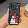 Christmas Snowman Phone Case for iPhone 12-16 Pro Max, Cute Festive Design
