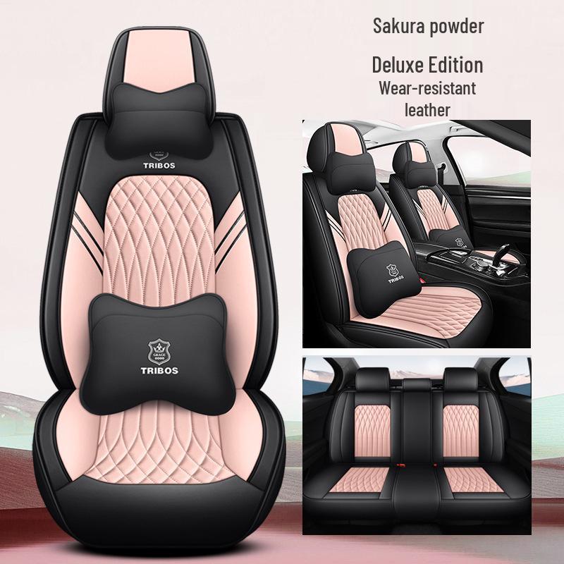 All-Season Full Leather Car Seat Cushion and Cover for Comfortable Fit