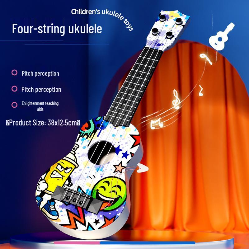 Realistic Guitar Playable Ukulele Toy for Children's Musical Education