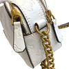 Guess Compact Leather NOELLE Crossbody Camera Body Bag White Leather Women Used