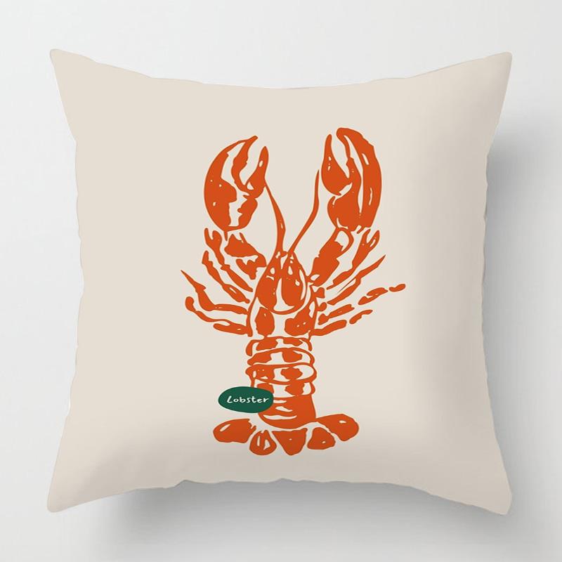 Marine Life Theme Pillow Case Home Living Room Sofa Decorative Cushion Cover 45X 5Cm 50X 50Cm Machine Washable Beach Style