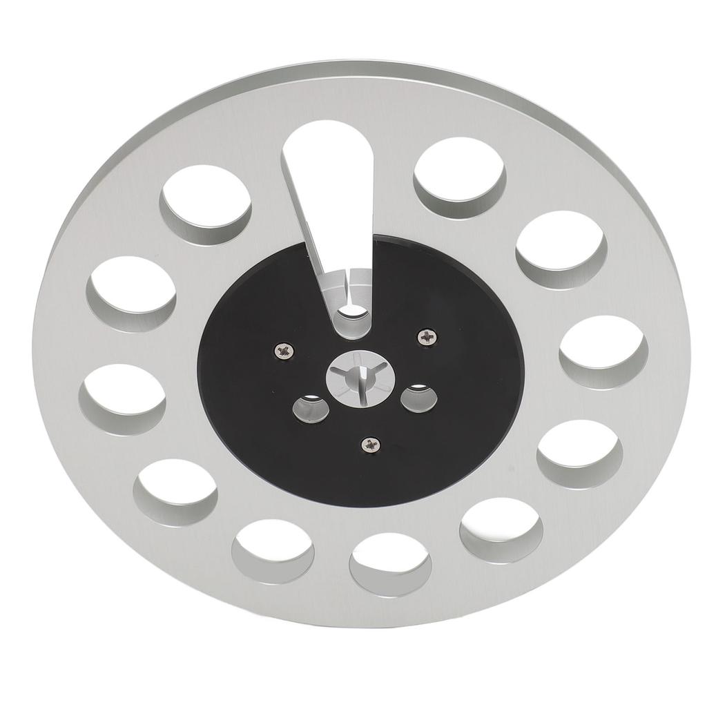 1 4 7 Inch Empty Tape Reel Professional 11 Holes Wind Resistance Metal Takeup Reel for NAB Recording Silver