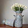 Boerderij Gegalvaniseerd Metaal Decoratieve Bloempotten Antieke Melkbus Kan Voor Woonkamer Kantoor Tuin Decoraties