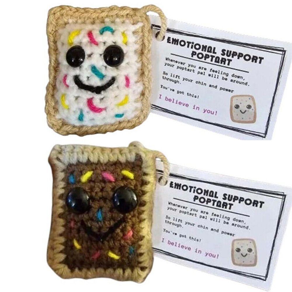 

с позитивной открыткой крючком брелок эмоциональная поддержка вязание кукла для женщин мужчин