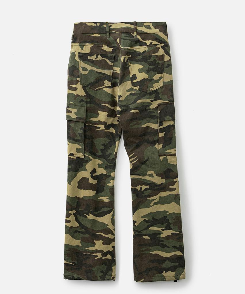 VASTIC Bootcut Camo Cargo Pants_Beige