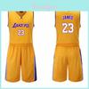 Conjunto de Camisa de Basquete Los Angeles Lakers Lebron James com Tecido de Poliéster para Homens e Entusiastas de Esportes