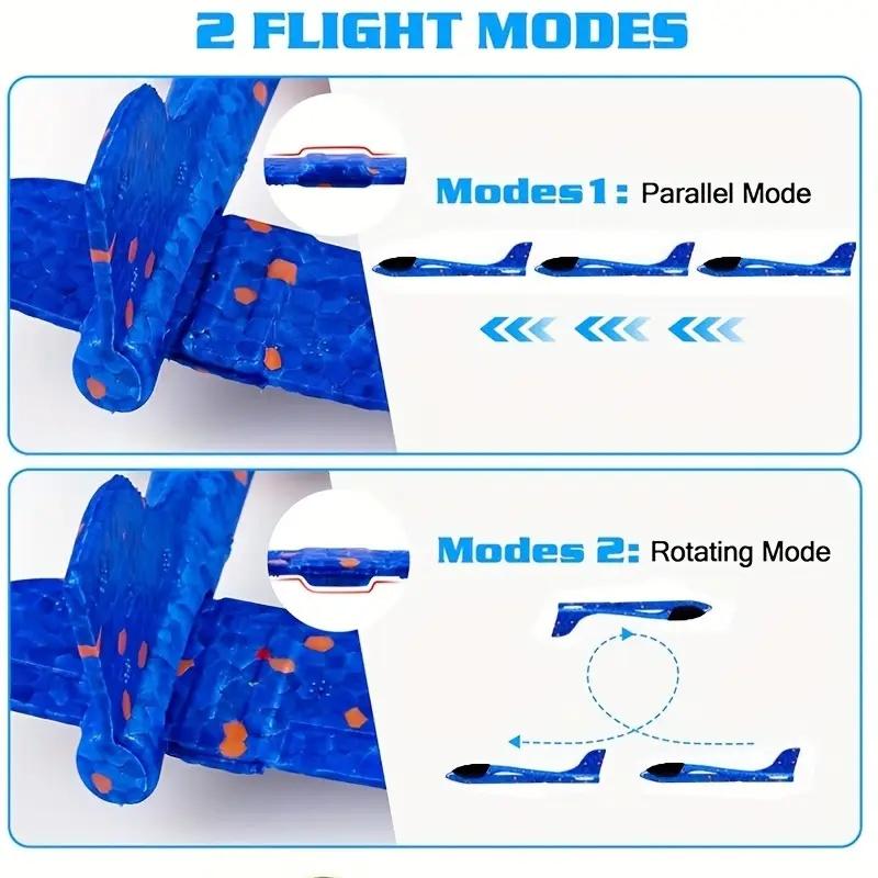 Colorful Foam Airplane Launcher Toy Hand Pulled Creates Fun & Exciting Outdoor Play Durable Plastic Festival Party Game Gifts
