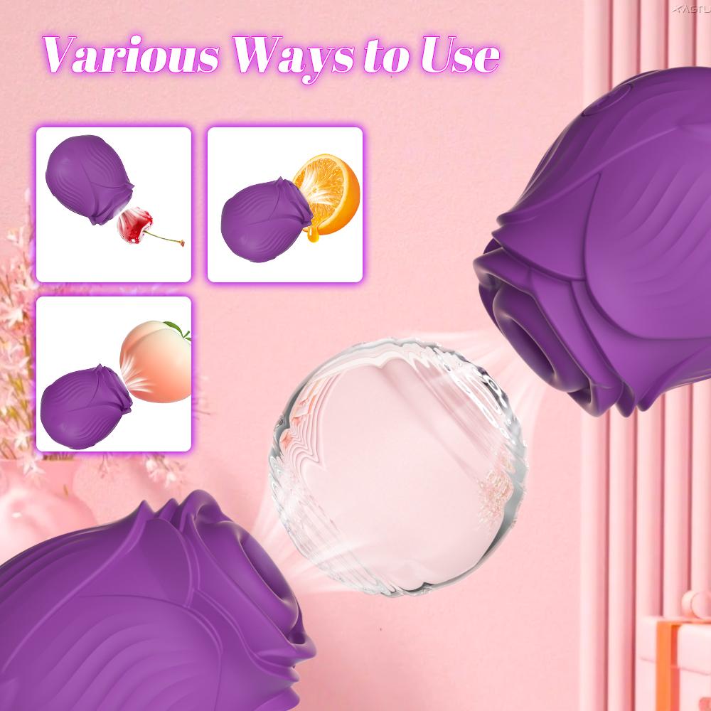 Sex Toys Vibrator for Women Nipple Clitoral Massager Stimulator Rose Sucking Vibrator Masturbator Adult Products Vibration Toys