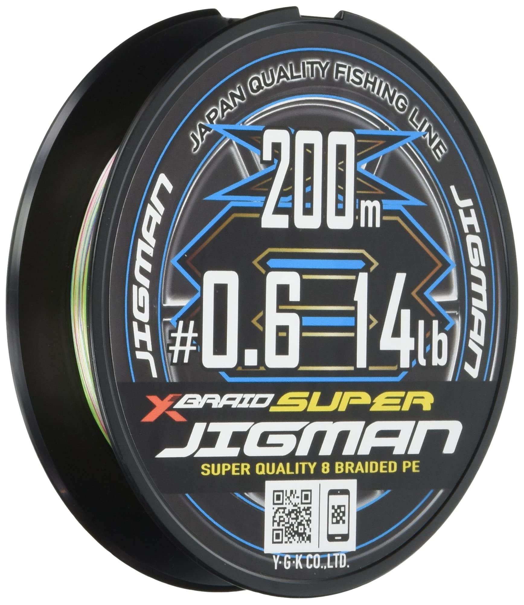 

Super Jigman X8 200m 14lb 5 Colors X-Braid 0.6