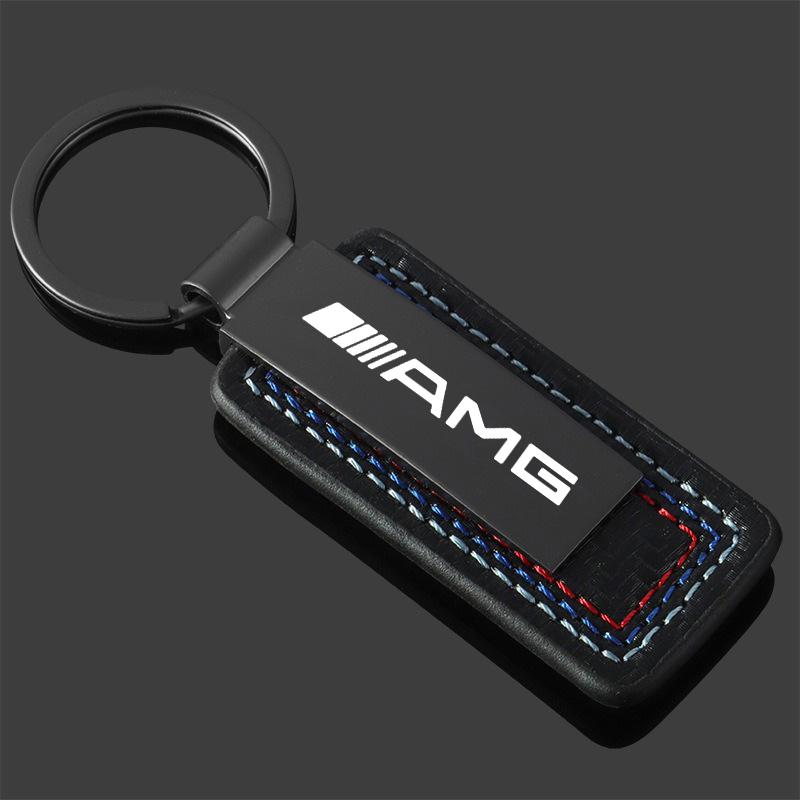 Car Emblem Key Chain Suede Keyring LOGO Gift For Mercedes Benz AMG W204 W205 W203 W211 W212 W213 W201 W210 W124 W126 W140 W168 RQ2