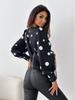 2023 Women's Autumn Polka Dot Long Sleeve Round Neck Blouse