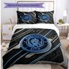 Manchester City Pattern Printed 3PCS Bedding Set Soft Skin-Friendly Washable Duvet Cover & Pillowcases Set All Season Bedroom