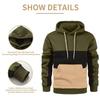 Men's Color Block Hooded Sweatshirt - Warm Autumn/Winter Fashion Jacket
