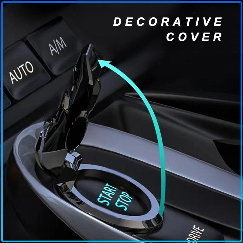 1Pcs Car One-Click Start Buttons Protective Cover Decoration For Mitsubishi Lancer 7 8 I200 Pajero Montero Sport Outlander ASX Mirage Eclipseefender