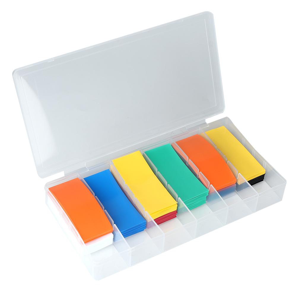280pcs PVC Heat Shrink Tubing Battery Wrap Kit For 18650 Battery with Storage Box