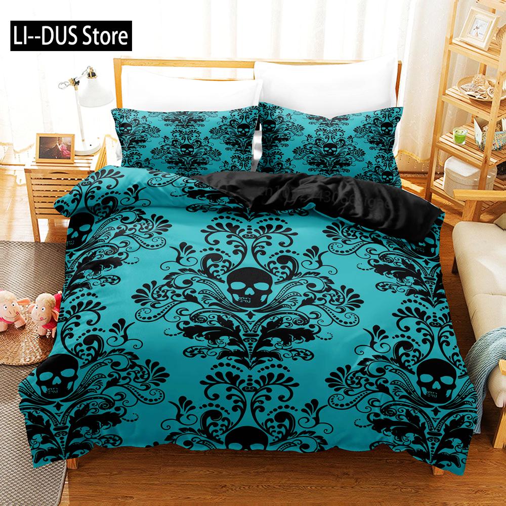 Skull Deadpool Duvet Cover Set 240x220 200x200 Bedding Set Twin Queen King Double Bed Linens Quilt Cover Bedclothes Big Hand