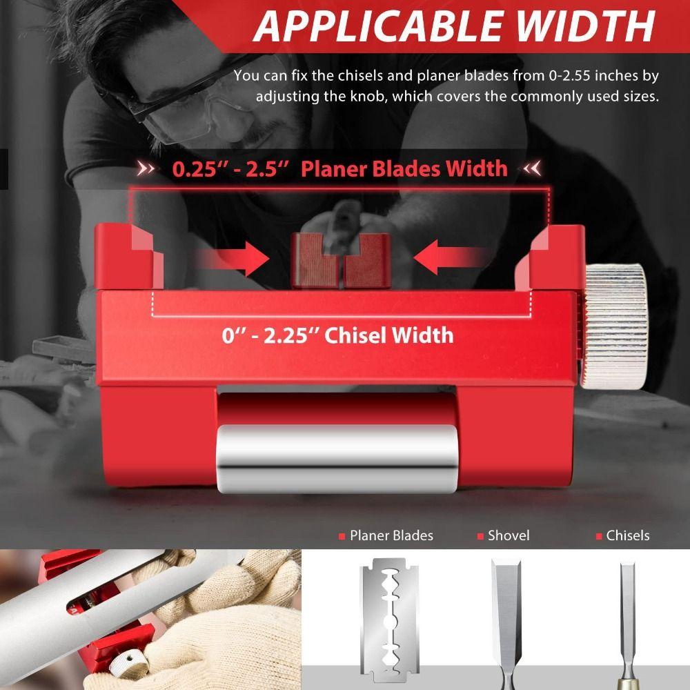 Manual Operation Sharpening Jig Abrasive Tools Woodwork Sharpener Wood Sharpener  Tool Fixing