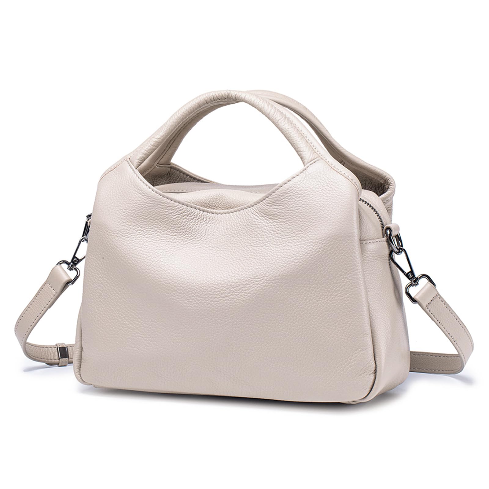 

[imeetu] Women s 3-Way Handbag, Premium Genuine Leather, 3-Compartment Storage, Large Capacity, Easy to Use, Stylish, Simple, Casual, Crossbody,