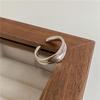 S925 Sterling Silver Irregular Metal Ring - Korean Minimalist Texture Design