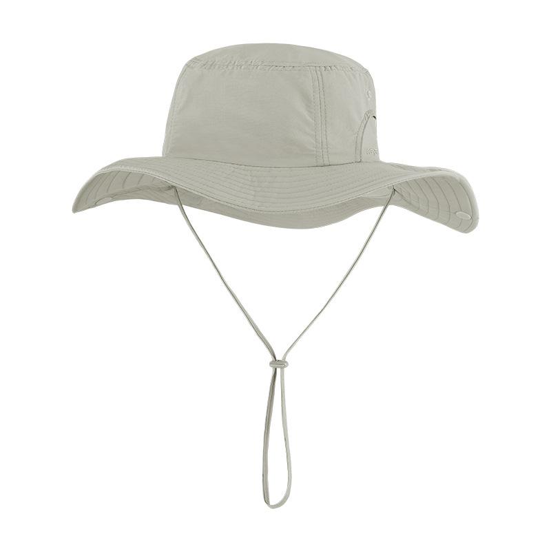 Sun hat men's summer outdoor fishing hat men's sunscreen hat face cover UV protection breathable big eaves bucket hat