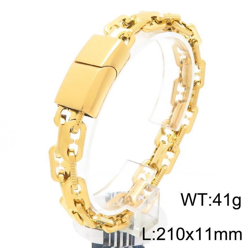 

11MM Stainless Steel Link Men s Bracelet Chunky Vintage Braided Double-Row Party Jewelry Rock Magnetic Clasp Accessories