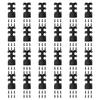 6/12/18/24 Stück Eckenschutz Vintage Metall Eckenschutz 6 Stück Für Stilvolle Sockelleisten Wohnzimmer Büro