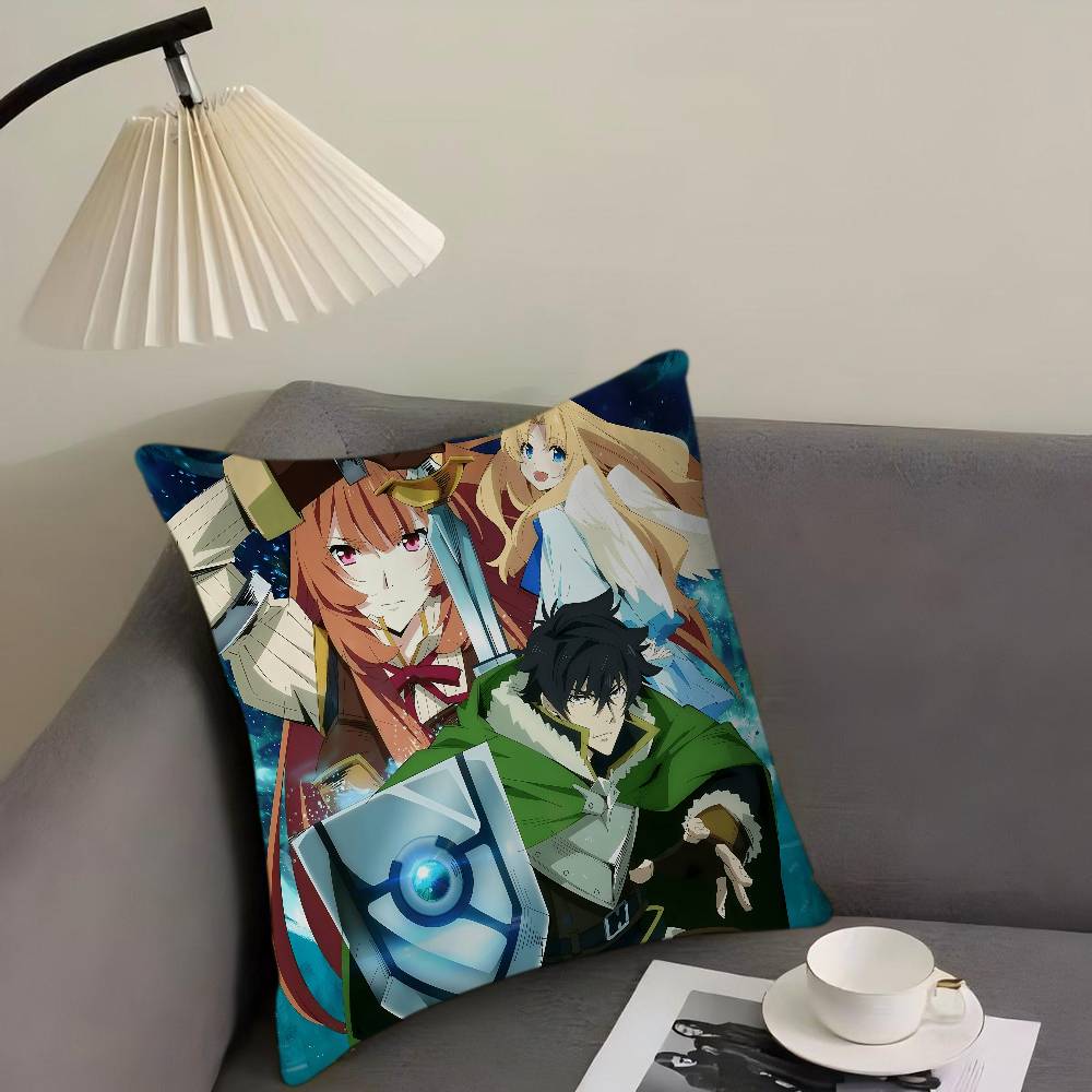 The Rising Of The Shield Hero Pillow Gift Home Office Decoration Pillow Bedroom Sofa Car Cushion CoverPillow Case