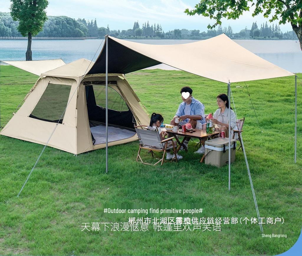 Two-in-One Automatic Folding Outdoor Camping Tent & Canopy