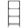 Bookshelf with 4 Shelves Grey Sonoma 59 x 35 x 132 cm Engineered Wood