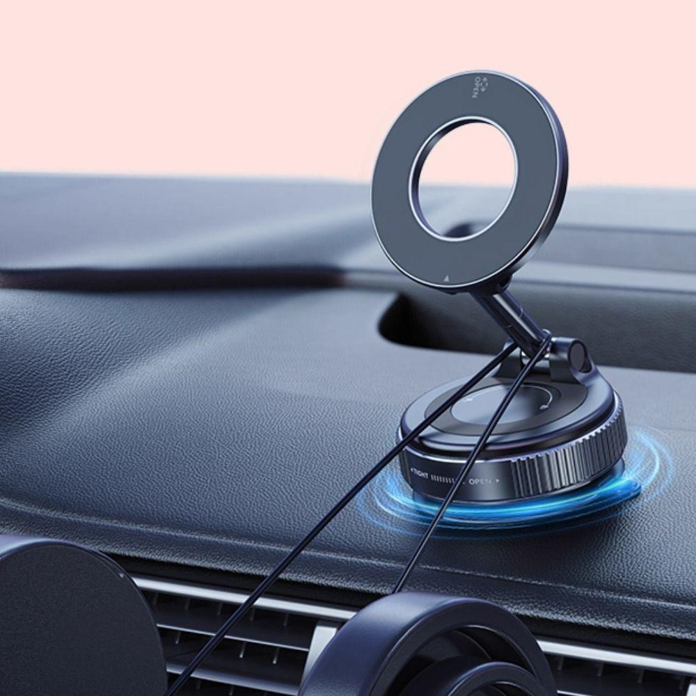 Magnetic Car Phone Holder Folding 360° Rotating Travel Phone Stand Portable Universal Cell Phone Bracket Driving Use