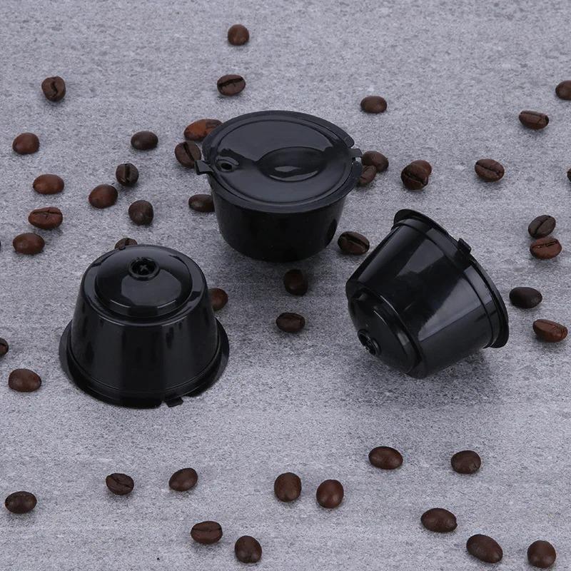 UNTIOR3Pcs Reusable Coffee Capsule Kits for Nescafe Dolce Gusto Machine Refillable Capsules Pod Compatible Filter Cups Dispenser