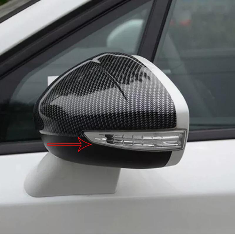 Carbon Rearview Car Accessories Plated Door Mirror Cover Trim Paste Style For For Citroen C4 Picasso 2013 2014 2015 2016 2018