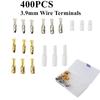 400Pcs Motorcycle Wiring Harness Connectors Brass 3.9mm Electrical
