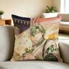B-BL O-Olivine NU Carnival Square Double-Sided printed Pillow Case Bedroom Bedside Pillow Sofa Cushion Cover