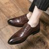Size 38-45 Business Men Derby Shoes Luxury Casual Comfortable Dress Shoes European American Gentlemen's Social Shoes