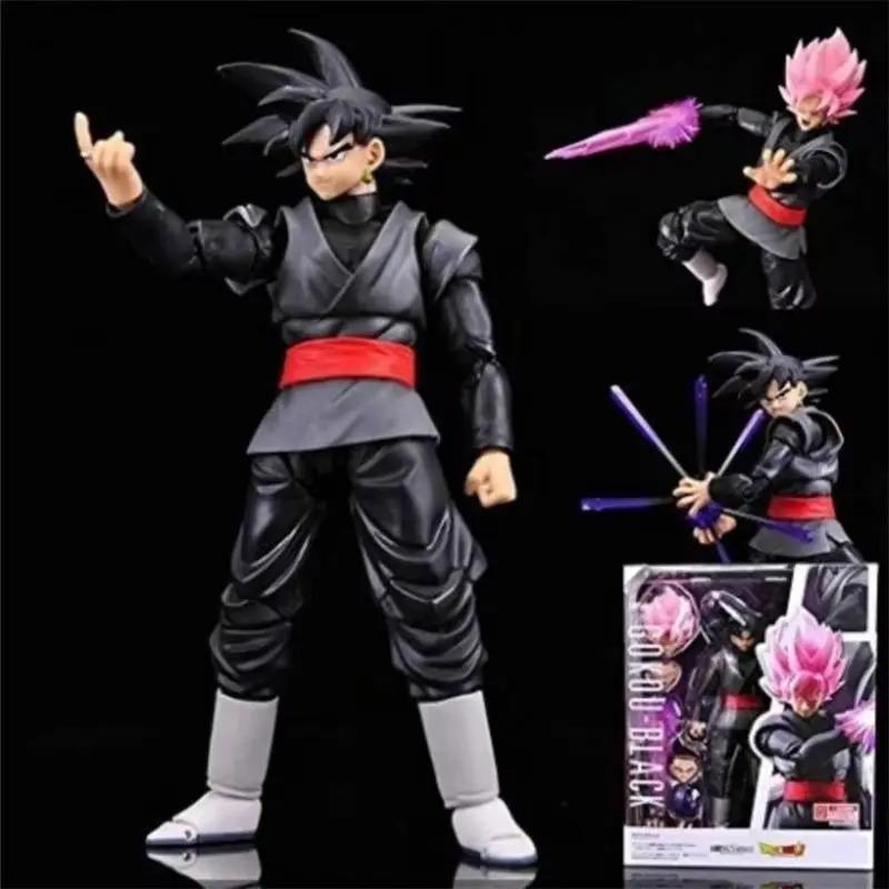 14cm Dragon Sphere Black Goku Zamasu Animation Action Figure Super Saiyan Movie Version Dbz Miniature With Multiple Accessories Playthings presents